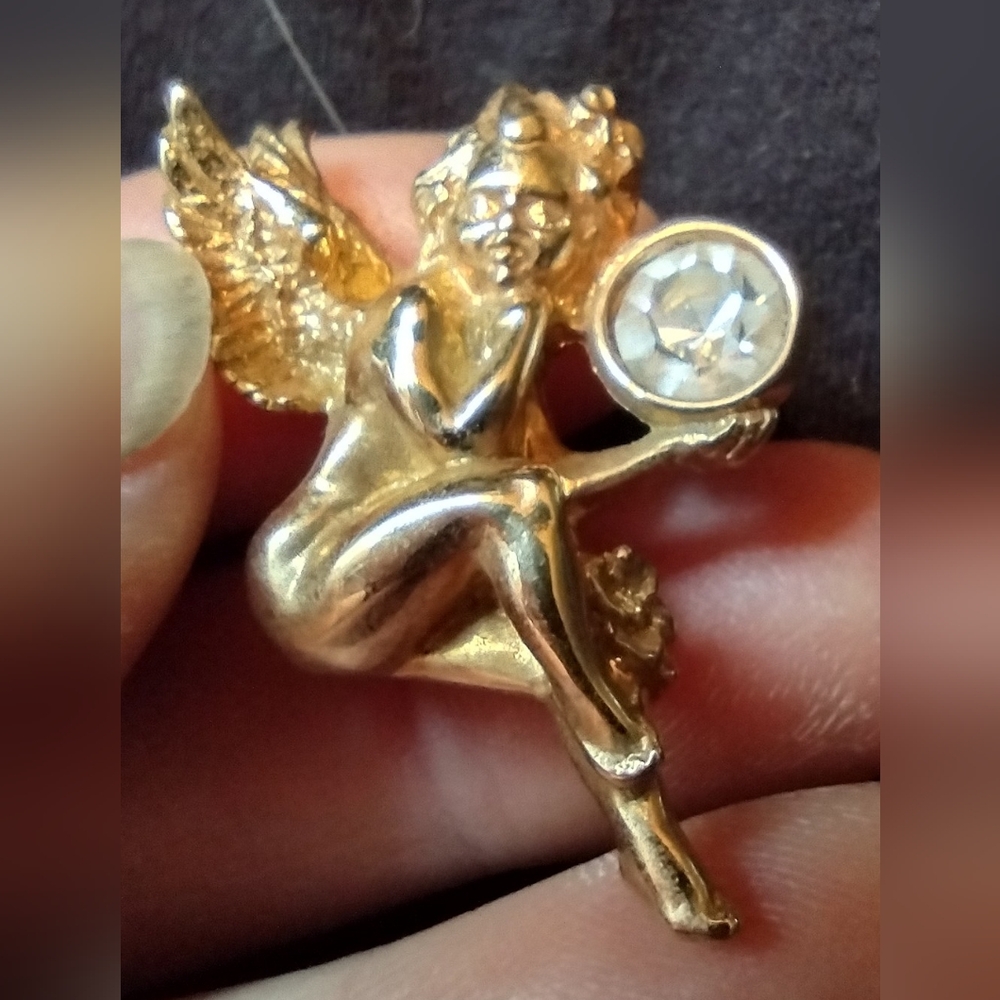 Swarovski crystal cherub/angel